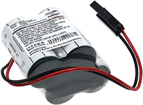 SPS-Lithiumbatterie kompatibel mit Panasonic Typ BR-2/3AGCT4A, Lithium-Mangandioxid, 6V