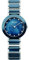 BERING Damen Quarz Uhr | Armbanduhr 29 mm silbernes Edelstahlgehäuse und blaues Zifferblatt | Edelstahlband mit Keramikelementen | 5 ATM | 11429-787