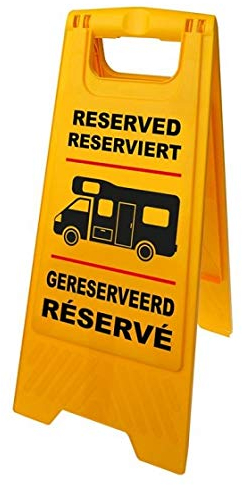 ProPlus markierungsschild'reserviert' für Reisemobil gelb 58 cm
