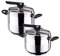 San Ignacio - Premium - Lot de 2 casseroles à Pression 5 et 7 l en Acier Inoxydable SGP Duna, Induction