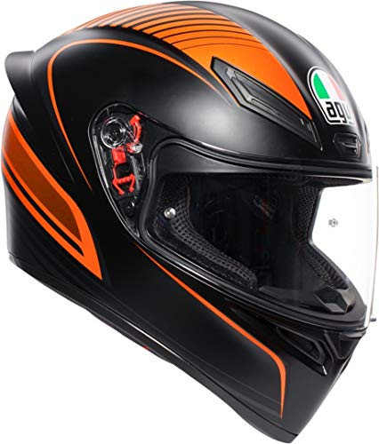 AGV K-1 Warmup Integralhelm Schwarz/Orange L (59/60)