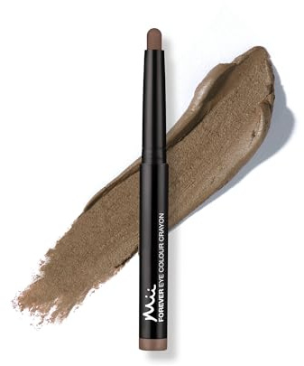 Mii Cosmetics Forever Eye Colour Crayon | Long-Lasting Cream Eyeshadow Stick | Highly Pigmented & Crease-Resistant | Multipurpose to Shape, Define, & Line Eyes | Matte Neutral Hazelnut Brown | Mocha