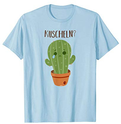 Kaktus T-Shirt Lustig Kuscheln Trauriger Kaktus Kostüm T-Shirt