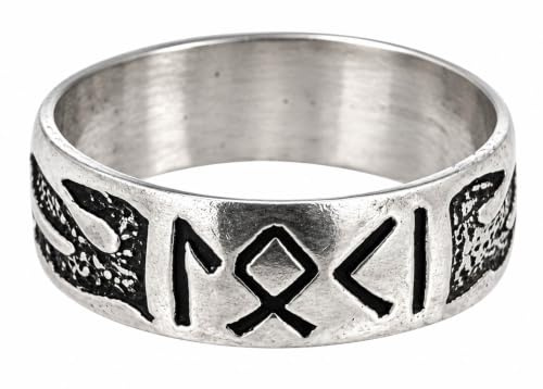 Kiss of Leather Fingerring Loki aus 925 Sterling Silber, Gr. 52-74