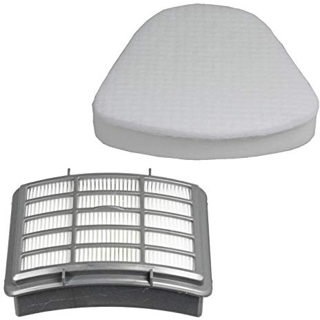 SPARES2GO HEPA Filter Foam Felt Filters compatible with Shark Navigator Lift Away NV350 NV351 NV352 NV355 NV356 NV357 Vacuum Cleaner