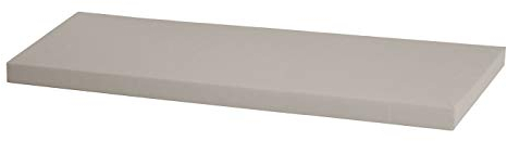 Kallax Sitzauflage in Hellgrau | Sitzpolster für 3er Kallax | 111 x 39 x 4 cm | 100 % Baumwolle | Strapazierfähig und langlebig | Fester Halt durch Anti-Rutsch-Pads | Ideal für Kallax Sitzbank