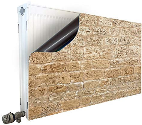 Smagnon Magnet Heizkörperverkleidung Heizkörperabdeckung Heizungsverkleidung Heizkörper Motiv Steine, Heizkörper Höhe:88 cm, Heizkörper Länge:60 cm