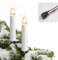 Hellum LED luci fiabesche albero di Natale, candele fiabesche da esterno con clip, 20 filamenti LED bianco caldo, illuminazione 1900 cm, cavo verde per uso esterno con spina 842500