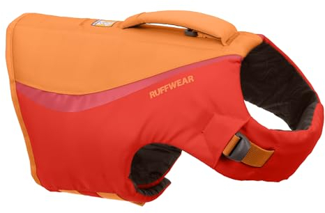 Ruffwear Float Coat Hundejacke, Auftrieb und Auftrieb, Hundeweste für sicheres Schwimmen, Bootfahren, Wassersport, Red Sumac, Small