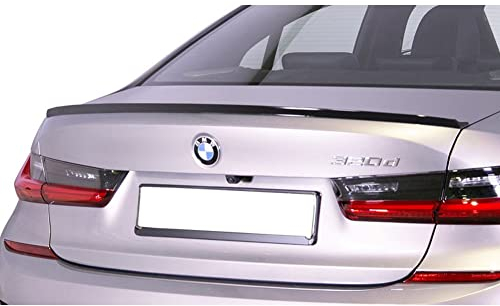 Heckspoilerlippe kompatibel mit BMW 3er G20 2019- (ABS), schwarz