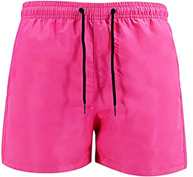 Costume da Bagno Uomo Pantaloncini Mare Uomo Corti Costumi da Bagno Maschili Short Mare Uomo Costume a Pantaloncino Pantaloncini Spiaggia Surf Piscina Uomo Beach Shorts Mare Men Taglie Forti Rosa XXL