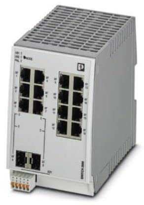 Phoenix Contact Ethernet-Switch, 14 x RJ45 / 100/1000Mbit/s, bis 100m für DIN-Schienen, 24V dc