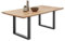 BENNET BIG Esstisch Massivholz Eiche - Hochwertiger Esszimmertisch mit Metallgestell für Ihr Esszimmer - 220 x 74 x 100 cm (B/H/T)