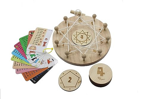 Waldorf Circle Table Lernspiel zum LERNEN DES MULTIPLIZIERENS auf SPASSIGE Art und Weise