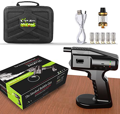 FONOBO Cocktail-Raucher-Kit, tragbare USB-Auflade-Seifenblasenmaschine, Molecular Bubble Water Sprayer Handheld-Getränke-Raucher-Kit