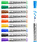 maxtek Whiteboard Markers Bullet Tip, Dry Wipe Pens for White board Flip Chart, Low Odor Whiteboard Pens, White Board Markers Erasable for School Office Home - Assorted Colours (Pack of 10)