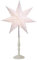 MARELIDA Papierstern Romantic - stehend - 7-zackig - H: 55cm D: 35cm - inkl. E14 Fassung u. Kabel (weiß)