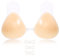 VicSec Push Up Silicone Invisible Bra, Sticky Reusable Washable Adhesive Bra for Strapless Backless Evening Dress A~DD Cup (Beige-M)