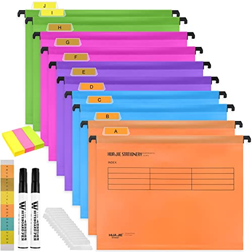 A4 Suspension Files for Filing Cabinet Suspension Files Hanging Filing Folders, 34.8 cm*24.5 cm Suspension File Box Filing Storage Folders Interior Folders for Paperwork Office Home School (10)