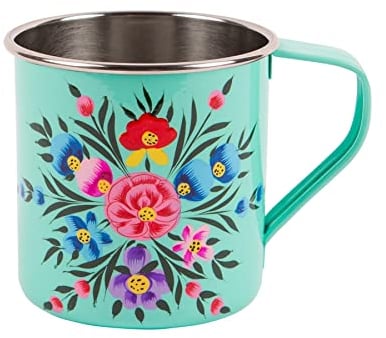 Billy Can - Camping Mug - 450ml - Mint Pansy