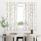 HOMEYA - Cortina Cocina Translúcida 100x140cm - Visillo Transparente Estampado para Ventana, Marco de Puerta - 2 Unidades