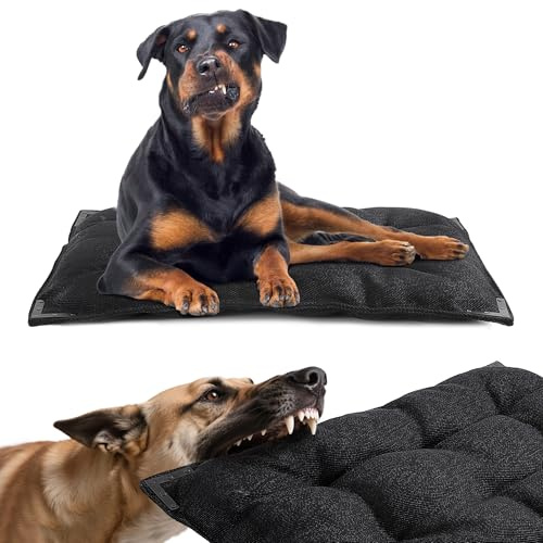 BALAPET Kaufestes Hundebett mit Metallnieten-Ecke für mittelgroße Hunde, stabile Hundehüttenunterlage für zahnende Welpen, langlebig, für drinnen und draußen, für mittelgroße Hundekäfige, 88,9 x 55,9