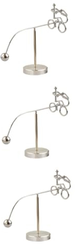 Toyvian 3st Kleine Eisenmannverzierung Wissenschaft Wohnkultur Art-Balance-Spielzeug Mini-Balance-Spielzeug Aus Stahl Balance-Tumbler-Spielzeug Schreibtisch Bücherregal Metall Rotieren