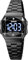 findtime Armbanduhr Damen Touch LED Eckige Damenuhren Schwarz Damenarmbanduhr Diamant Strasssteine Luxus Design Frauen Uhr Edelstahl
