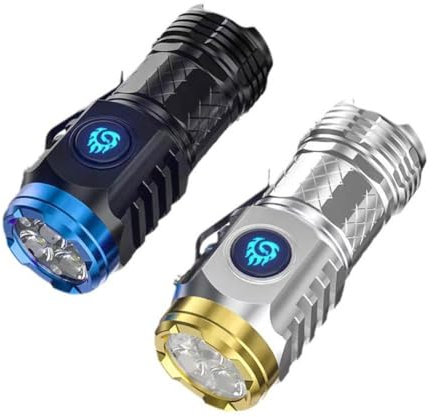 Mini lampe de poche monstre à trois yeux, lampe torche à LED rechargeable avec lumens intenses, mini lampe torche super puissante