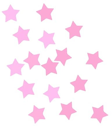 jojofuny Paint Brush Clip 100pcs Star Sticker Wall Decals Mural Ceiling 3D Fluorescent Stars Stickers