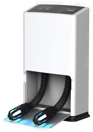 Secador Boot Dryer Multifunctional Shoe Dryer w/Telescopic Hose & Timer Silent Cleat Dryer & Foot Warmer Heater for Clothes Hats Socks,205W Sweaty Shoes