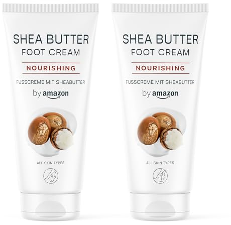 by Amazon Crème pour les pieds au beurre de karité 2 x 100 ml