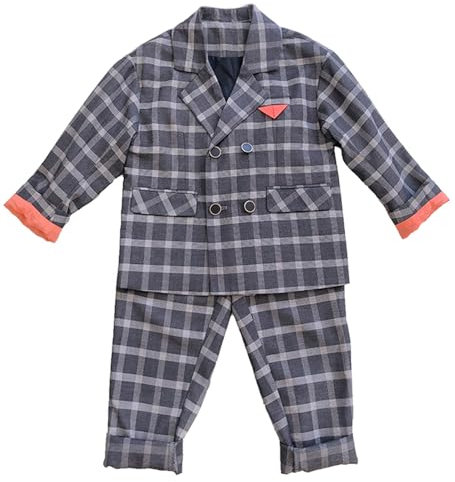 Yaflonjaa Jungen Cap-anzüge Zwei Reihen klack eingezogenes Smoking für EIN Gala-Dinner