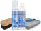 LICARGO Lederpflege Set Auto - 1x Lederreiniger 200ml & 1x Lederpflege 200ml & 1x Leder- & Textilbürste & 2X Mikrofasertücher - Lederreiniger Auto, Lederpflege für Ledercouch, Lederpflege Autositze