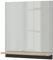 Vicco Badspiegel Marelle, Anthrazit/Artisan-Eiche, 60 x 67 cm mit Regal