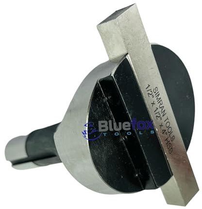 2.5 Inches Head Diameter Fly Cutter R8 Shank Milling Machine | 1/2 x 1/2 x 4 Square HSS Tool Bit | Hardened Steel