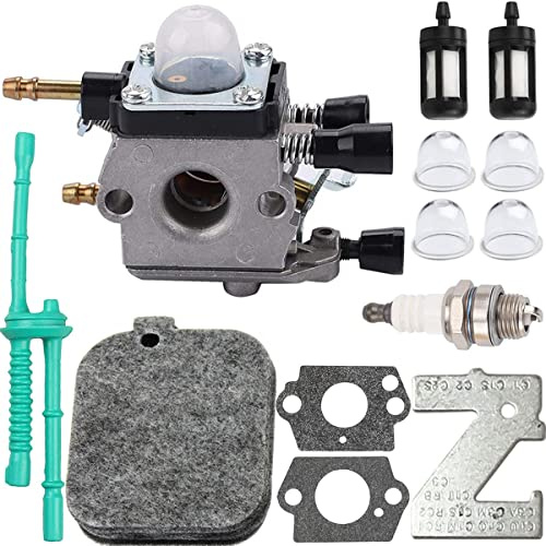 ZAMDOE C1Q-S68G Vergaser-Tuning-Kit für Stihl BG45 BG46 BG55 BG65 BG85 SH55 SH85 Laubbläser, mit Kraftstofffilterdichtung, Ersatz # 4229 120 0606 C1Q-S68