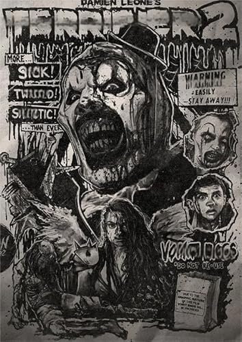 DMQBT Puzzle 1000 Pieces Horror Movie Terrifier Poster JigsawFor Home Stress Relieving Game Wp134Yw