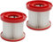 Daaxing HEPA-Filter passend für Milwaukee M18 VC2-0 Nass-/Trockensauger, Ersatzzubehör, ersetzt 4931465230 (2 Stück)