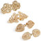 Dimeho 4 Stück Vintage Pullover Schal Clips Retro Swirl Mantel Broschen Antike Umhang Brosche Keltischer Pullover Verschluss Umhang Clips Retro Cardigan Clip Kleid Hemd Brosche Clips für Damen(Gold)