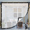 Gartenpavillon, Pergola, wasserdicht, transparent, Kunststoff, wetterfest und anpassbar, Seitenteile, 1,5 x 1,5 m