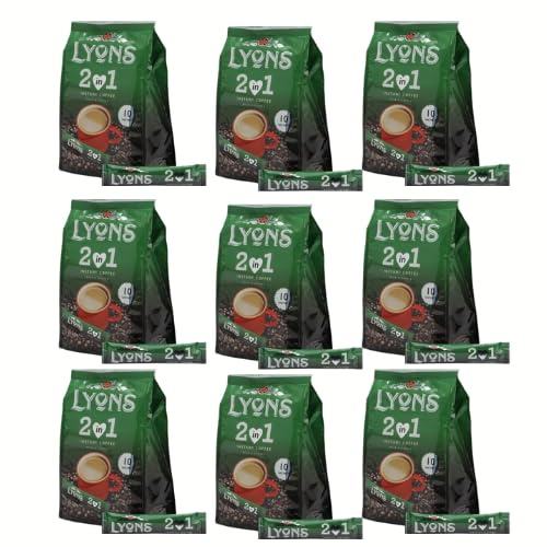 Lyons Instant Coffee 2 in 1 Assorted Size +FabFinds Mystery Mug (9, One Size)
