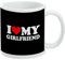 GRAPHICS & MORE I Heart My Girlfriend Ceramic Coffee Mug, Novelty Gift Mugs for Coffee, Tea and Hot Drinks, 11oz, White