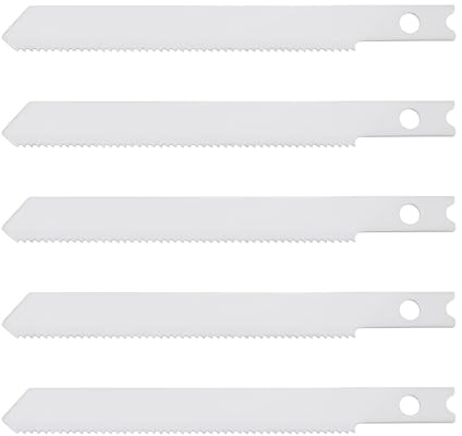 YINETTECH 5er Pack Stichsägeblätter Bi‑Metall mit u‑Schaft 24 tpi für das Schneiden von Holz und Metall