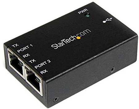 StarTech.com USB to Serial Adapter - 2 RJ45 Ports - Wall Mount - COM Port Retention - FTDI - USB to Serial RS232 Adapter (ICUSB2322RJ)