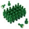 Green Skittle Magnet for Fridge, Office, Whiteboard, Noticeboard, Filing Cabinet - 12mm dia x 21mm tall - Pack of 48