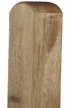 MEIN GARTEN VERSAND Zaunpfosten/Holzpfosten Rund 9 x 9 x 210 cm allseitig gehobelt aus Kiefer, druckimprägniert
