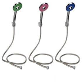 Duschbrause-Set mit Edelstahl-Duschschlauch Länge 1,5m Designduschkopfopf rot