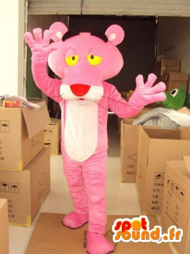 SPOTSOUND Mascotte Amazon panthère Rose - Déguisement de panthère célèbre