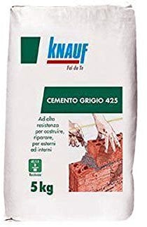 KNAUF Cemento Ad Alta Resistenza, 42,5r, Adatto Ad Uso Interno Ed Esterno. 5 Kg